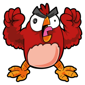 Angry birds cartoon clipart