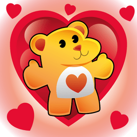 Teddy bear cartoon vector