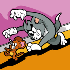 Tom and Jerry cartoon vector