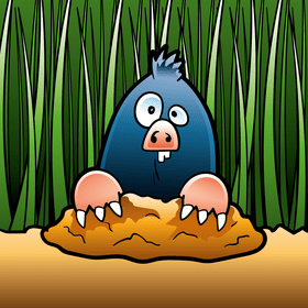 Mole cartoon vector