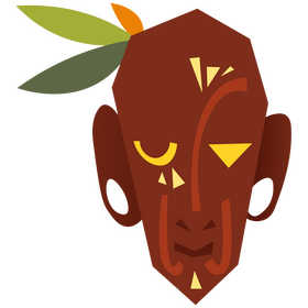 African mask clipart