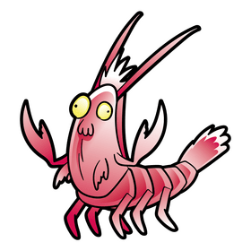 Crayfish cartoon clipart