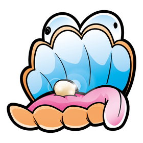 Oyster cartoon clipart