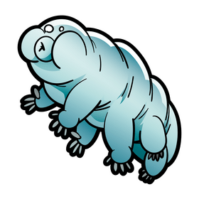 Tardigrade cartoon clipart
