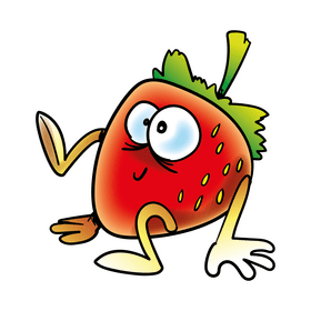 Strawberry cartoon clipart
