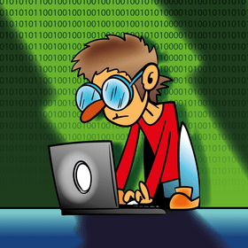 Laptop cartoon vector