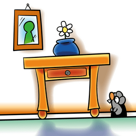Table cartoon vector