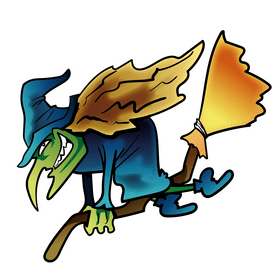 Witch cartoon clipart