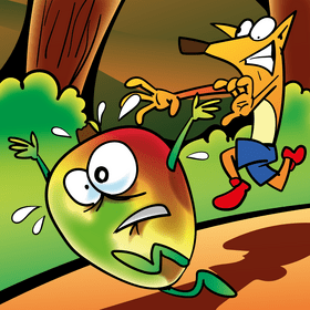 Mango cartoon vector
