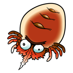 Tick insect cartoon clipart