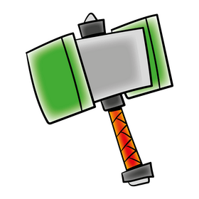 Hammer cartoon clipart