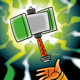Hammer cartoon vector