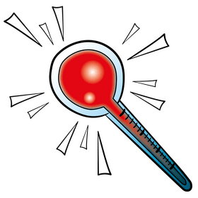 Thermometer cartoon clipart