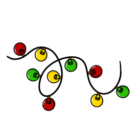 Christmas lamp clipart