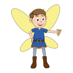 Boy fairy clipart
