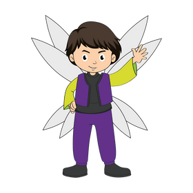 Boy fairy clipart