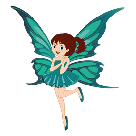 Cute girl fairy clipart