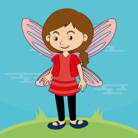 Fairy girl vector