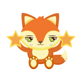 Cartoon fox clipart