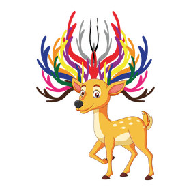 Cartoon deer clipart
