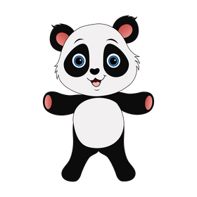 Cartoon panda clipart