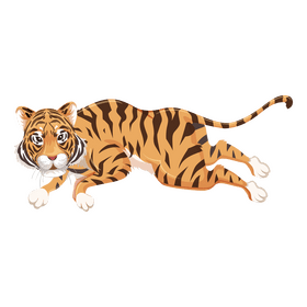 Cartoon tiger clipart
