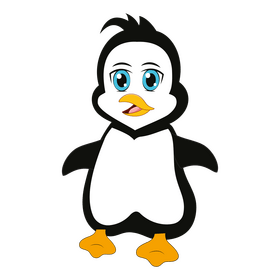 Cartoon penguin clipart