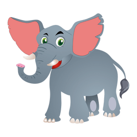 Cartoon elephant clipart