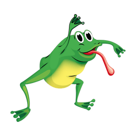 Cartoon frog clipart