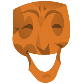 Korean mask cartoon clipart