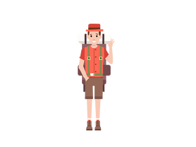 Hiker clipart