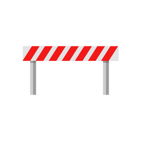 Road barrier clipart