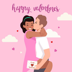 Happy valentine's day vector