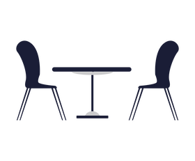 Chair and table clipart