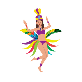 Carnival girl clipart