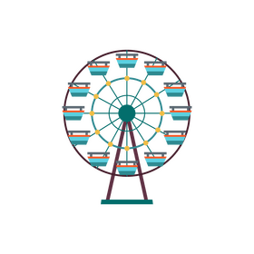 Ferris wheel clipart