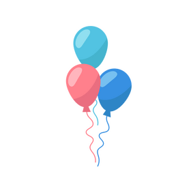 Birthday balloons clipart