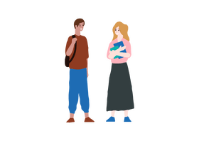 Boy and girl clipart