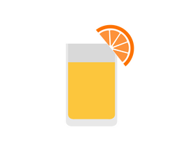 Orange juice clipart