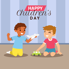 Happy children's day vector