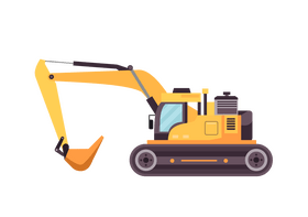Excavator clipart