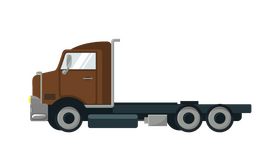 Semi truck clipart