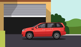 SUV car vector
