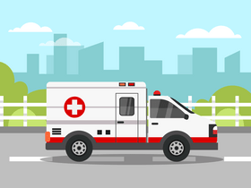Ambulance vector