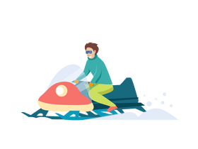 Snowmobile clipart