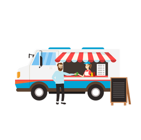 Food truck clipart