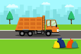 Dump truck vector