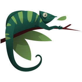 Madagascar chameleon clipart