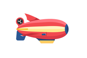 Airship clipart