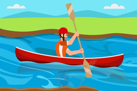 Canoe vector